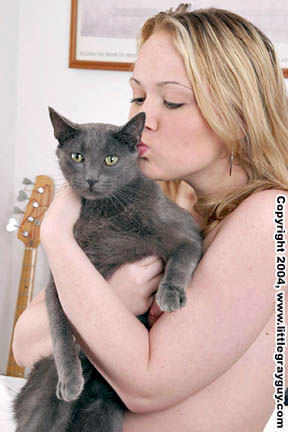 Click to see more of me and little gray Amber Peach!